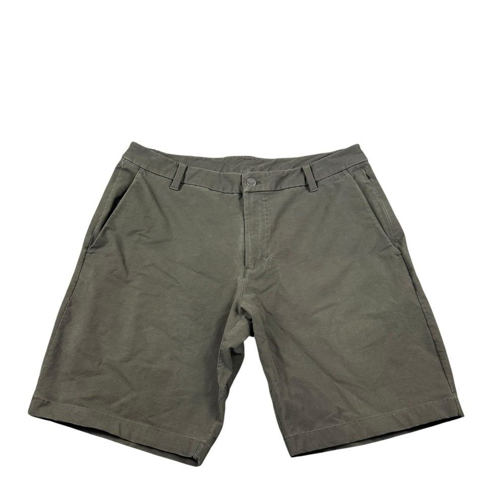 Lululemon Green Cotton Performance Chino Short Mens Size 34